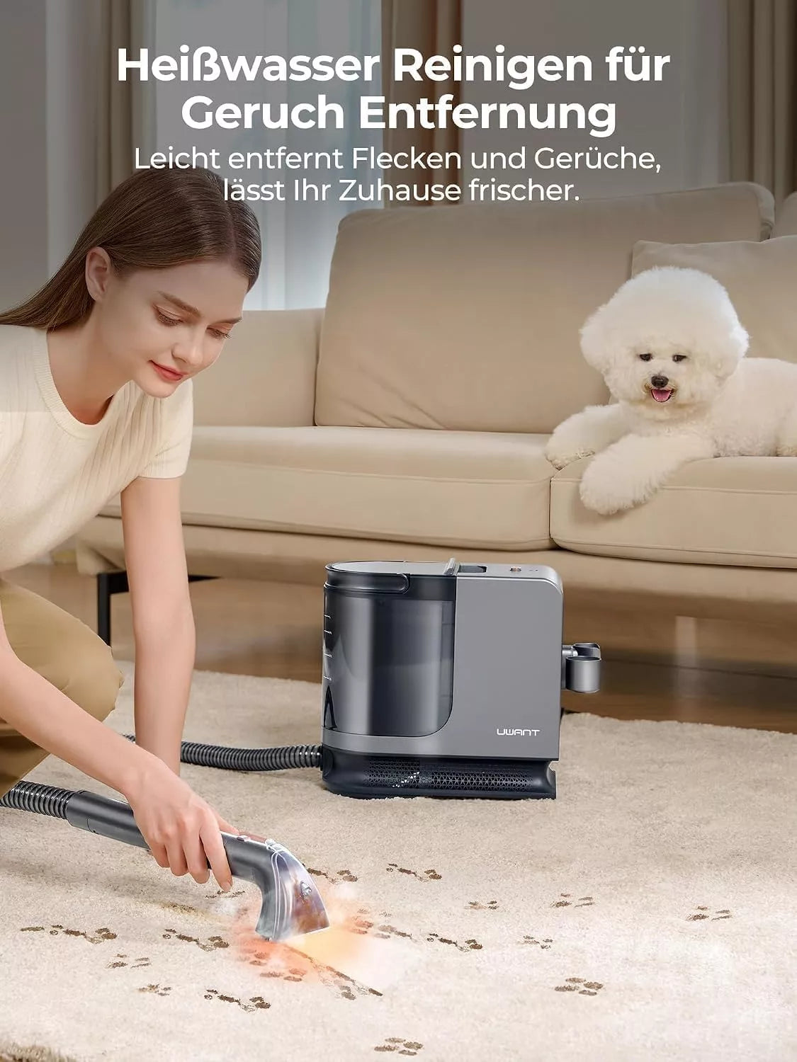 UWANT Portable Carpet Steam Cleaner B400