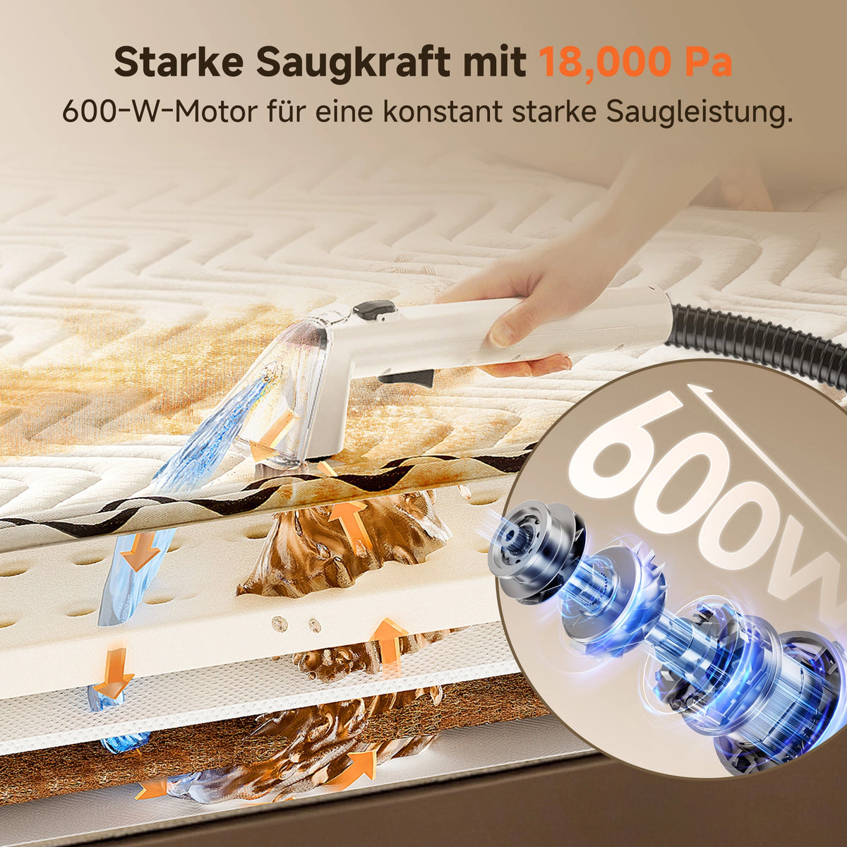 UWANT Y100 Tragbarer Teppich- und Polsterreiniger